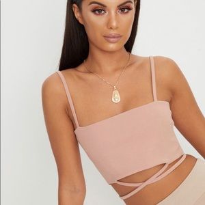 Rose Strap Crop Top